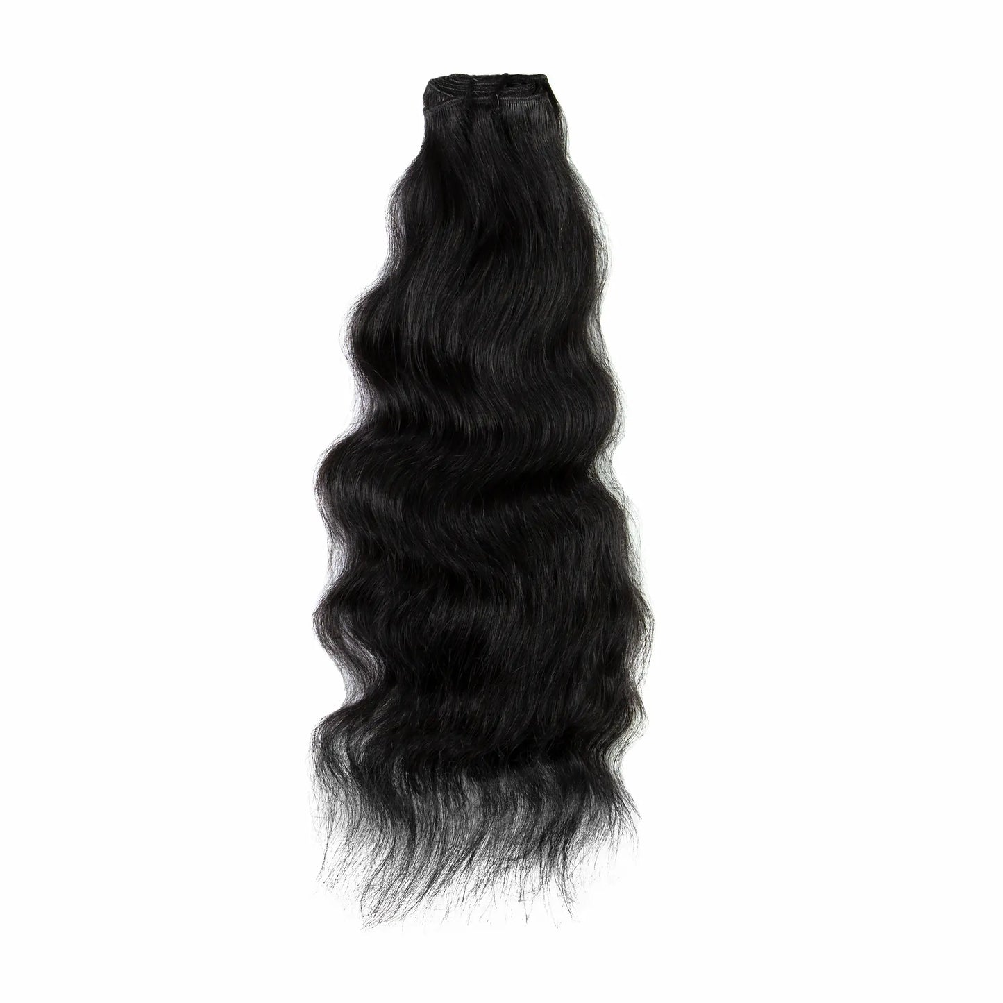 Natural Raw Wavy Machine Weft